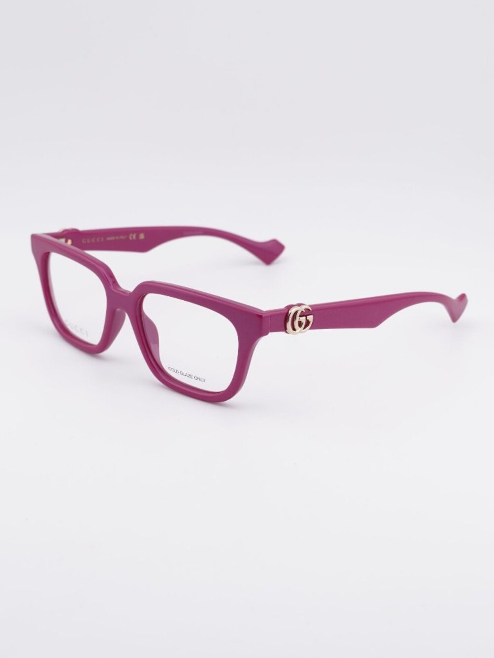 Gucci GG1536O 012 Eyeglasses Strawberry Red 53mm Square Frame
